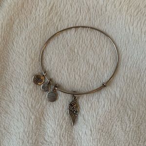 Alex and Ani feather charm bangle